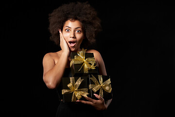 Image showing Black Friday sale, gift, present, celebration concept.