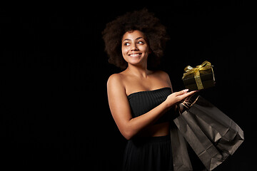 Image showing Black Friday sale, gift, present, celebration concept.