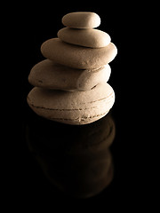 Image showing Zen stones pile