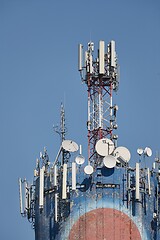 Image showing Transmitter mobile network antennas