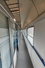 Image showing Old Passenger Train interior