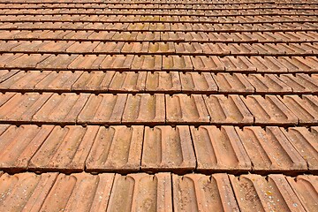 Image showing Old roof tiles texture
