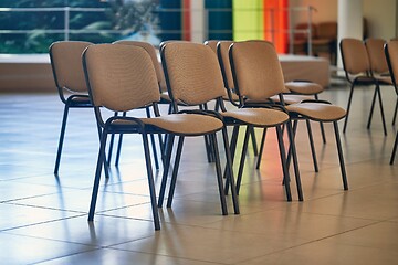 Image showing Rows of Chairs