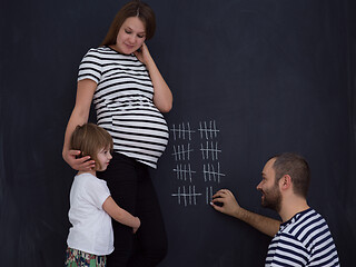 Image showing happy family accounts week of pregnancy