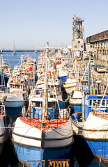 Image showing Fishing boats  at Cape Town Waterfront