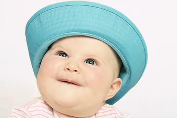 Image showing Happy Baby in Sunhat
