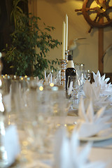 Image showing Nice wedding table