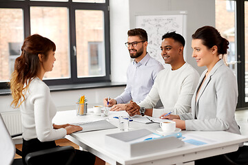 Image showing recruiters having job interview with employee