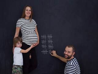 Image showing happy family accounts week of pregnancy