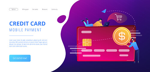 Image showing Credit card concept vector illustration.