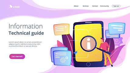 Image showing User guide concept vector illustration.