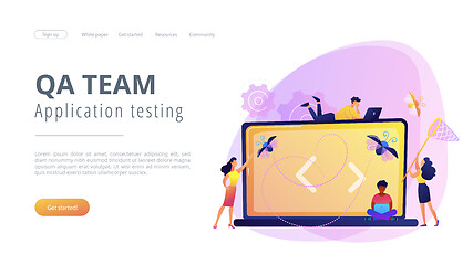 Image showing Software testing it concept vector illustration