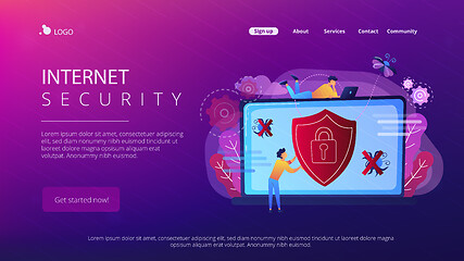 Image showing Antivirus software concept vector illustration.