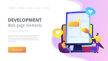 Image showing Front end development it concept vector illustration