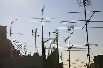 Image showing barcerlona tv aerials