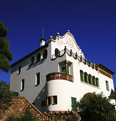 Image showing House in Park Guell, Barcelona