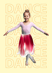 Image showing Live dance. Modern design. Contemporary art collage.