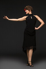 Image showing girl dancer in tango dress