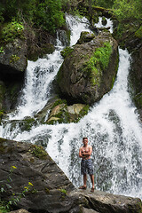 Image showing Waterfall in Altai Mountains