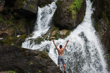 Image showing Waterfall in Altai Mountains