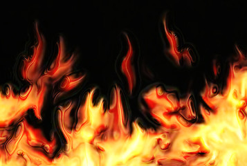 Image showing abstract fire background