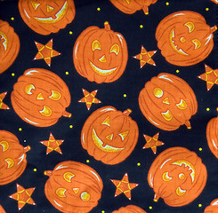 Image showing Pumpkins and Stars