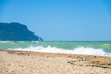 Image showing view to the sea near Ancona, Italy