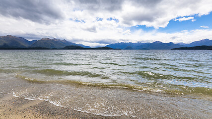 Image showing scenery at Lake Te Anau, New Zealand