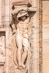 Image showing statue at Cathedral Milan Italy