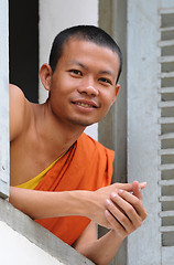 Image showing monk in cambodia