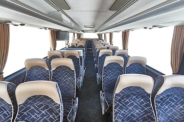 Image showing Bus interior seats