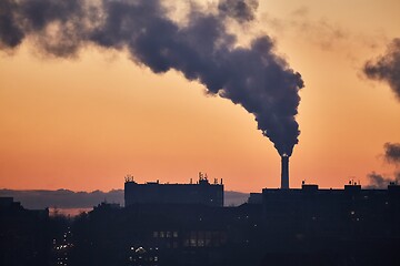 Image showing Smoking power plant