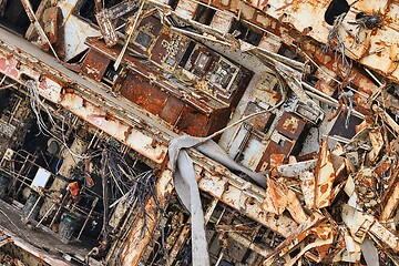 Image showing Cargo ship wreck