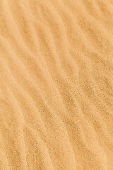 Image showing Yellow desert sand with diagonal wave patern.