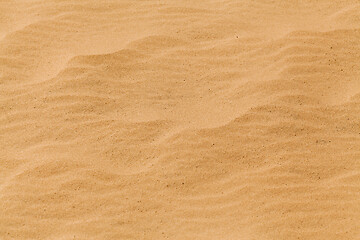 Image showing Yellow desert sand texture with wave patern.