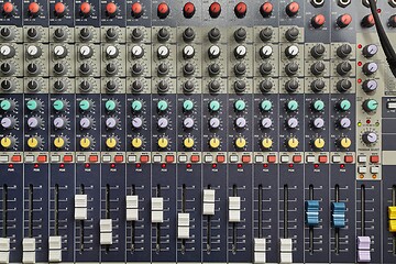Image showing Audio Mixer Board