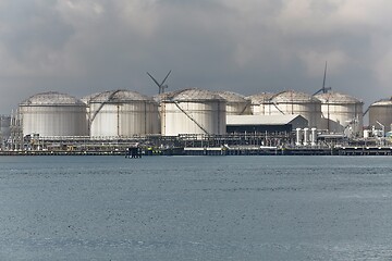 Image showing Oil Port Silos