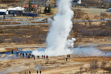 Image showing Erupting geyser in Iceland