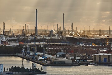 Image showing Dramatic Industrial Landscape