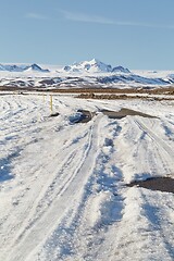 Image showing Road with snow and ice