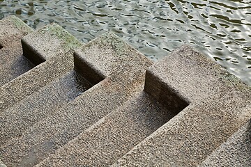 Image showing Concrete Stairs on the Quay