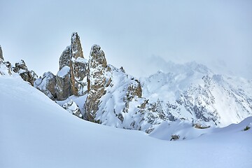 Image showing Mountains in winter