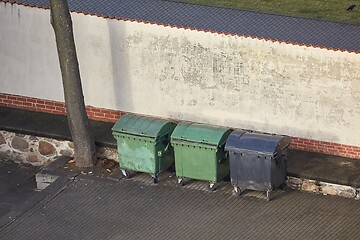 Image showing Dumpster garbage bin containers