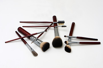 Image showing Makeup brushes