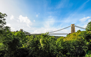 Image showing HDR Clifton Suspension Bridge in Bristol