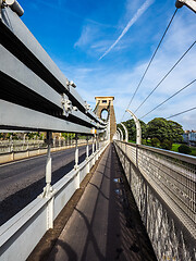 Image showing HDR Clifton Suspension Bridge in Bristol