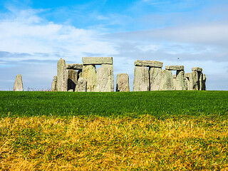 Image showing HDR Stonehenge monument in Amesbury