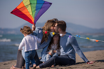 Image showing happy family enjoying vecation during autumn day