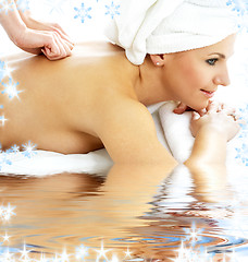 Image showing massage pleasure in water