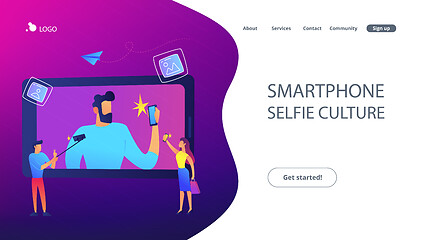 Image showing Selfie concept vector illustration.